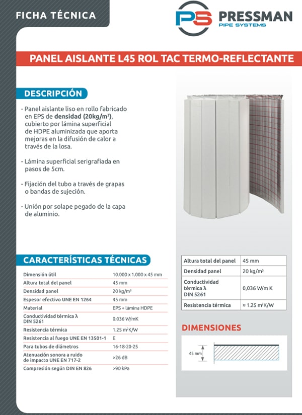 miniatura 12. Ficha Tecnica L45 ROL TAC Pressman UNE EN 1264 2022