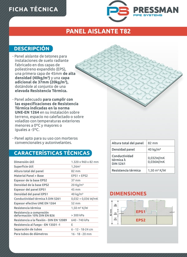 miniatura 4. Ficha Tecnica T82 Pressman UNE EN 1264 22