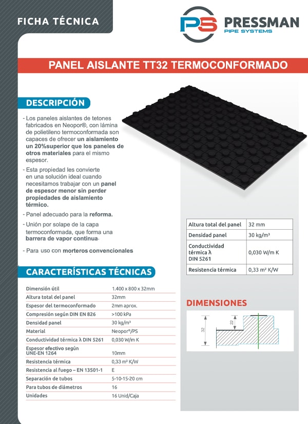 miniatura 6. Ficha Tecnica TT32 Pressman UNE EN 1264 22